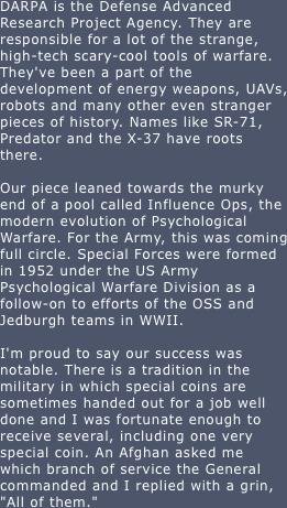 DARPA is the Defense Advanced